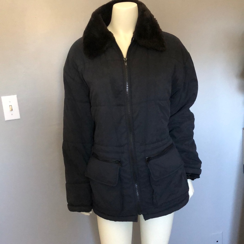 Talbots Faux Fur Puffer Jacket